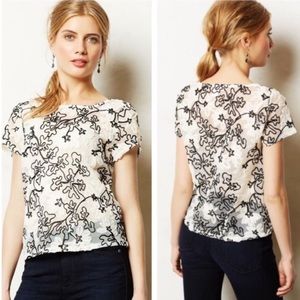 Anthropologie Meadow Rue Floral Top